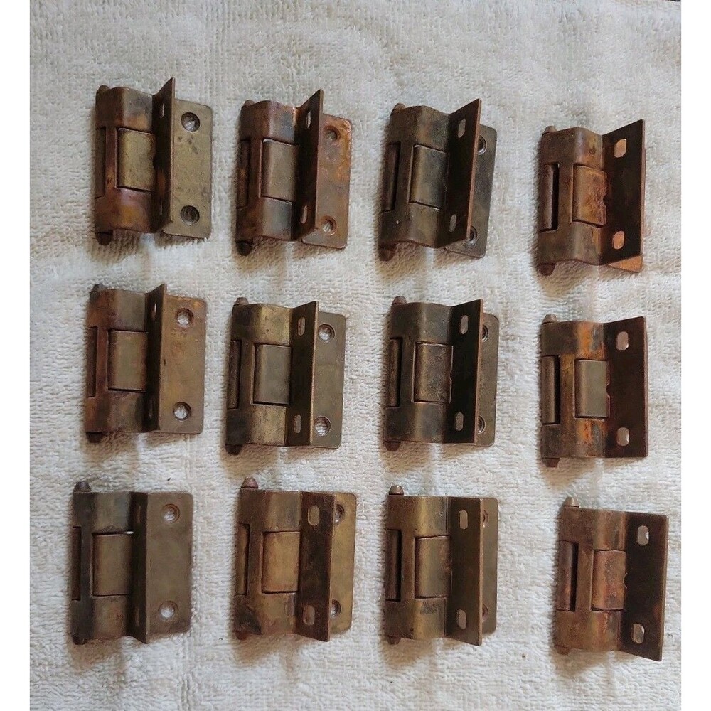 Vintage Cabinet Hinges - MCM- Reclaimed - Lot Of 12